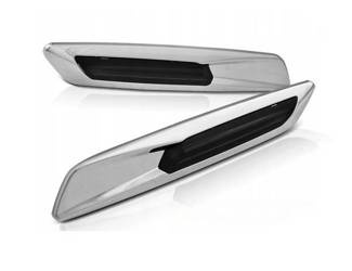 Blikače BMW E60 E90 E92 E87 E93 Dymový chróm Led