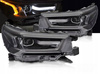 Svetlomety full LED čierne pre Toyotu Hilux