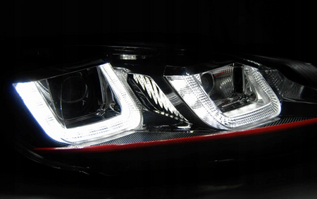 Žiarovky Vw Golf Vi 6 08-12 U-type Black Red Line Drl