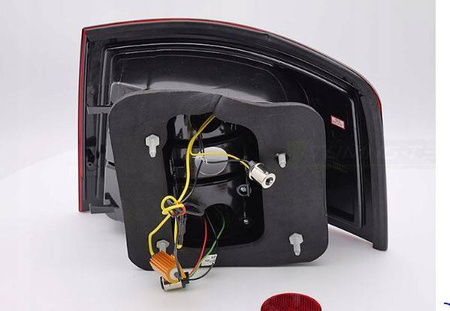 Červené biele LED svetlá pre Audi A6 97-04 Avant