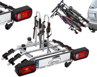 Nosič bicyklov pre 3 bicykle na závesný nosič Titan Amos 13PIN