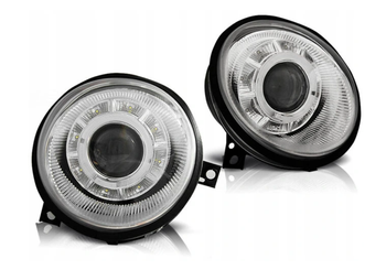 Svetlomety Vw Lupo 98-05 Chrome Led Ringi