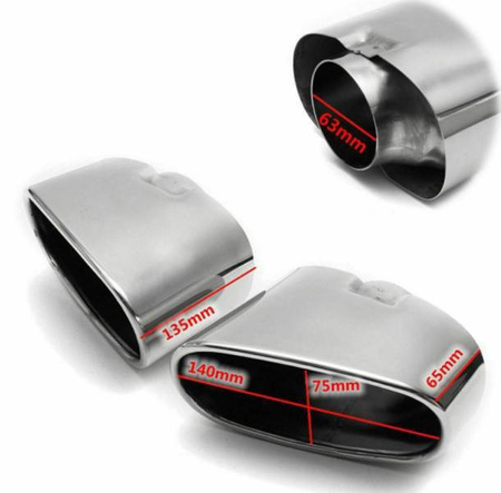 KONCOVKA VÝFUKU BMW X5 E70, 2 KS 1 KPL