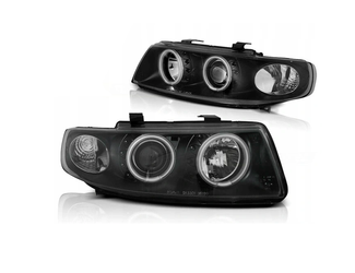 Svietidlá Seat Leon Toledo 99-04 Black Ringi Ccfl