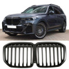 GRIL pre BMW X7 G07 19-22 SINGLE SLAT GLOSS BLACK