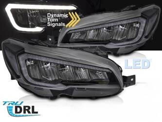 Svetlomety pre Subaru WRX 14-22 čierne full LED