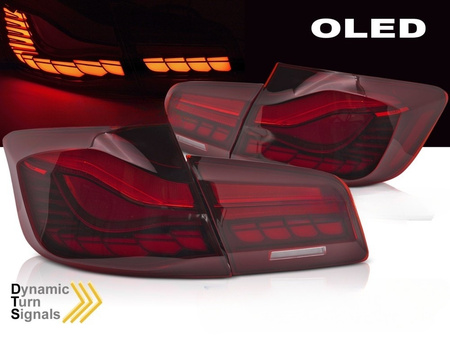 OLED červené LED zadné svetlá pre BMW F10 10-16