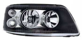 Svetlomety VW T5 03-09 CLEAR BLACK