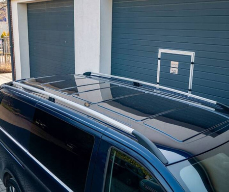 Lišty na strešný nosič pre VW VOLKSWAGEN CADDY IV 2020- KRÁTKE | CHROME