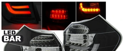 LED SVETLÁ BMW E87/E81 07-11 ČIERNA LED BAR