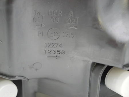 Čierny pravý svetlomet pre Renault Laguna II