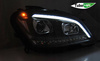 Lampa čierna LED do MERCEDES W164 ML 09-11 LIFT