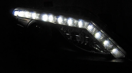 Svetlomety Seat Ibiza 6j 08-12 čierne smerové led