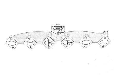 Výfukové potrubie BMW E60 E61 E65 X5 3.0d 2.5d