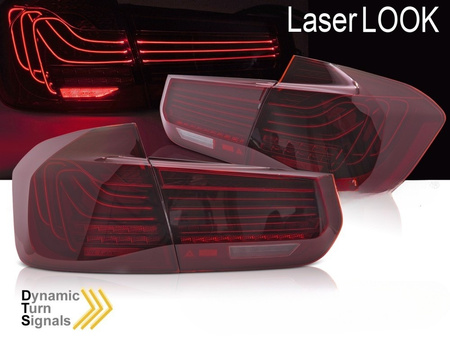 Červené LED svetlá Laser Look pre BMW F30 11-18