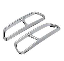 Kryty koncoviek výfuku Audi A6 C7 2012-2018 chróm