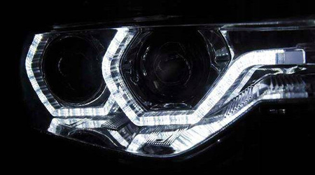 Bmw F30 F31 11-15 led chróm drl xenónové svetlá d1s