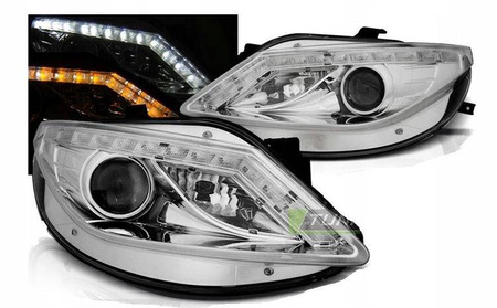 Svetlomety Seat Ibiza 6J 08-12 chrómové smerové led