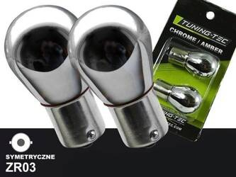 Chrómové symetrické žiarovky smerových svetiel PY21W