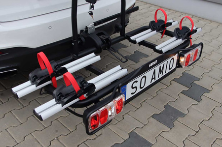 Plošinový nosič bicyklov s háčikom - E-Bike - 2 bicykle TBC-02/2