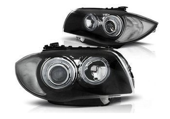 Svetlomety BMW E87 E81 04-11 Led Ringlights Black