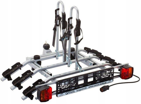Nosič bicyklov pre 3 bicykle na závesný nosič Titan Amos 7PIN