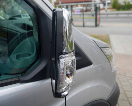 Kryty zrkadiel pre FORD TRANSIT 2013- | ABS | chróm