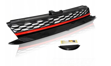 Predná mriežka Vw Golf 7 VII 17- GTI Style Red Lift