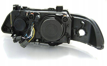 Svetlomety BMW E39 95-03 Black Ring LED Depo
