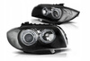 Svetlomety BMW E87 E81 04-11 Led Ringlights Black