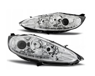 ŽIAROVKY NOVÉ FORD FIESTA MK7 08-12 DENNÉ SVETLO CHRÓM