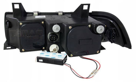 Svetlomety BMW E36 Coupe/Cabrio BLACK RINGI