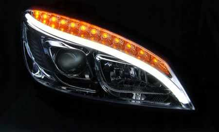 Svietidlá Mercedes W204 triedy C 07-10 Chrome Led Dts