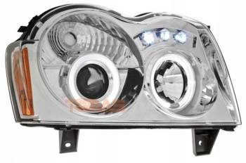 Svetlomety Jeep Grand Cherokee WK Objektív chr