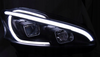 Peugeot 208 12-15 Black Led Drl svetlomety