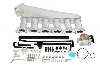 Sacie potrubie Nissan RB26 so škrtiacou klapkou a palivovou lištou