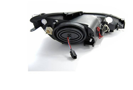 Svetlomety peugeot 206 02- ring ccfl čierne