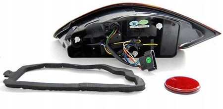 Porsche boxster 05-08 červené dymové led svetlá