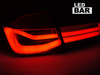 LED zadné svetlá pre BMW F30 11-18 LED bar seq red