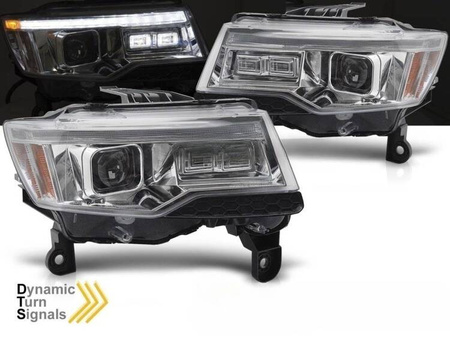 Chrómové LED svietidlá pre Jeep Grand Cherokee WK 14-21