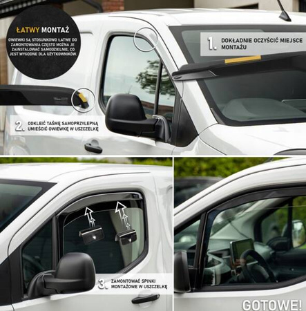 Deflektory bočných okien HEKO pre VOLKSWAGEN VW T4 1990-2003 |