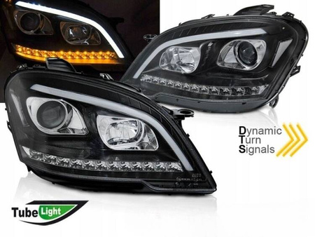 Lampa čierna LED do MERCEDES W164 ML 09-11 LIFT