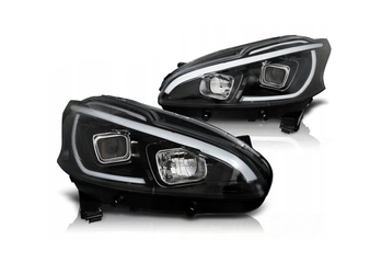 Peugeot 208 12-15 Black Led Drl svetlomety