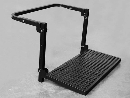 Skladací stupienok na pneumatiky, kolesový rebrík