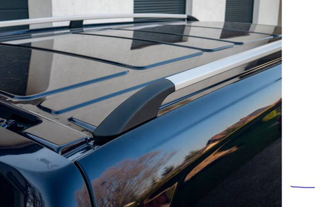 Lišty na strešný nosič pre VW Volkswagen Caddy 2003-2020 krátke chrómové