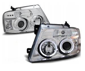 Svetlomety ford f150 mk11 04-08 angel eyes chróm