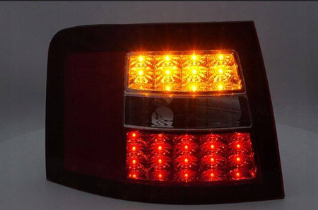 Červené dymové LED žiarovky pre Audi A6 97-04 Avant