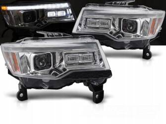 Chrómové LED svietidlá pre Jeep Grand Cherokee WK 14-21