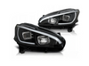 Peugeot 208 12-15 Black Led Drl svetlomety