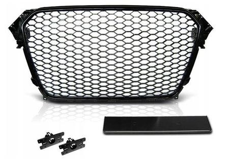 Predná mriežka AUDI A4 B8 11-15 RS-TYPE BLAC